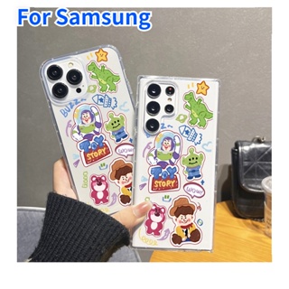 เคสโทรศัพท์มือถือ ซิลิโคนนุ่ม ใส ลายการ์ตูน Toy Story สําหรับ Samsung Galaxy S20 S21 S30 S22 S23 Plus Note 10 20 Ultra