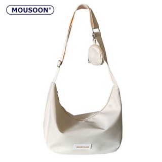 MOUSOON กระเป๋าสะพายสุภาพสตรี Messenger Bag ญี่ปุ่น Simple Nylon Dumpling Bag