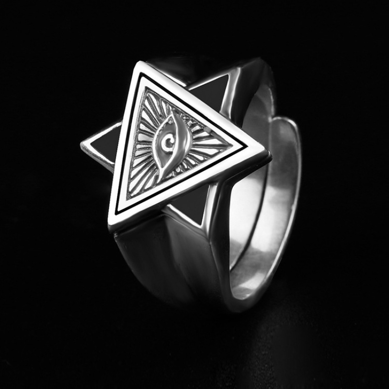 ใหม่ แหวนแฟชั่น ปรับขนาดได้ สไตล์ยุโรป อเมริกัน สําหรับผู้ชาย - รูปที่ 3