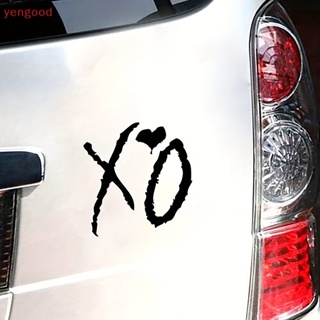 (YGD) สติกเกอร์ XO PET กันน้ํา สีดํา สีเงิน และสีขาว สําหรับติดตกแต่งหน้าต่างรถยนต์ รถบรรทุก แล็ปท็อป