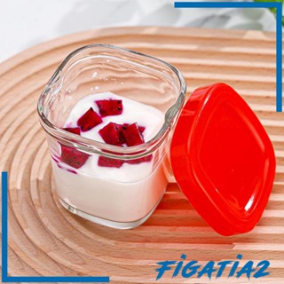 [Figatia2] โหลแก้วใส่โยเกิร์ต พร้อมฝาปิด 150 มล. สําหรับใส่ผลไม้ พุดดิ้ง ขนมหวาน นม