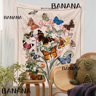 Banana1 ผ้าโพลีเอสเตอร์ไฟเบอร์ ลายผีเสื้อ ขนาด 39*27 นิ้ว หลากสี สําหรับแขวนตกแต่งบ้าน หอพัก