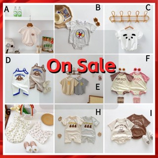 【ลดราคา】ชุดบอดี้สูท รอมเปอร์ 9 สไตล์ สําหรับเด็กผู้ชาย และเด็กผู้หญิง 0-24 เดือน