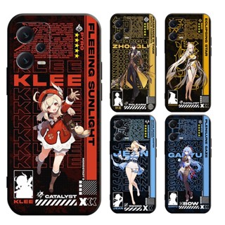 XiaoMi POCO M5 4G M4 PRO M3 PRO M3 เคสโทรศัพท์มือถือแบบนิ่ม ลาย Genshin Impact NING GUANG GAN YU KLEE สําหรับ