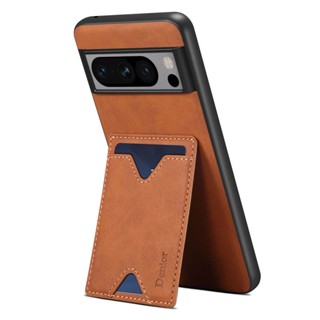 เคสโทรศัพท์มือถือหนัง PU แบบนิ่ม กันกระแทก พร้อมช่องใส่บัตร สําหรับ GOOGLE Pixel 8 Pro Pixel8 8Pro case