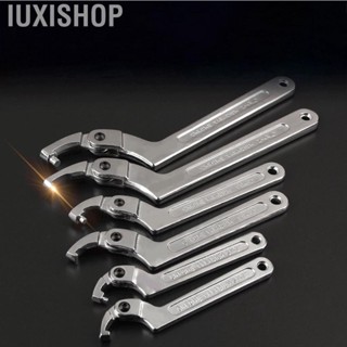 Iuxishop Multifunctional Hook Wrench Adjustable C Shape Movable Head Spanner Hand  Tool