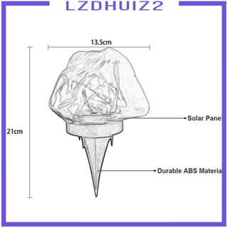 [Lzdhuiz2] โคมไฟพลังงานแสงอาทิตย์ สําหรับตกแต่งทางเดิน ลานบ้าน