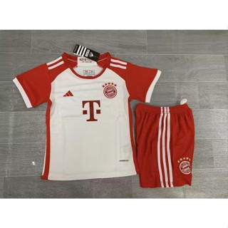 ใหม่ Bayern Home ชุดเสื้อฟุตบอล และกางเกงขาสั้น คุณภาพสูง สําหรับเด็ก 2324