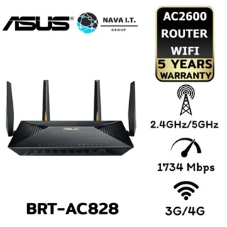 COINSคืน15%⚡FB9JMZV6⚡ ASUS BRT-AC828 VPN ROUTER (เราเตอร์) DUAL WAN AC2600 ประกัน 5 ปี