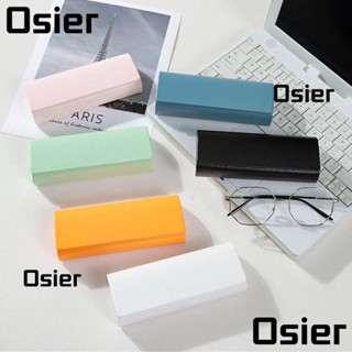 Osier1 กระเป๋าแว่นกันแดด สีพื้น พับได้ กล่องแว่นตา แบบพกพา เคสแว่นตา ที่ทนต่อแรงกด