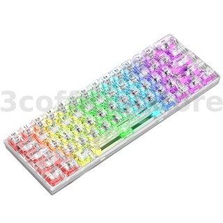 Xunsvfox K30 คีย์บอร์ดเกมมิ่ง 61 คีย์ RGB Type-C ชาร์จซ้ําได้ 60%