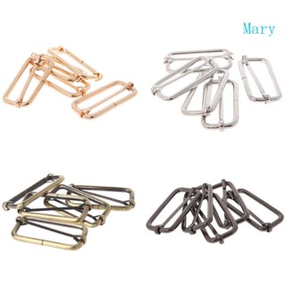 Mary 5x สไลด์โลหะ Tri-Glides รูปแบบลวดลูกกลิ้ง Pin หัวเข็มขัดเลื่อนสายคล้องปรับได้