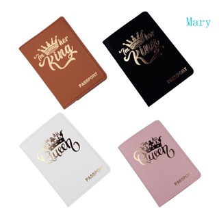 ซองใส่หนังสือเดินทางคู่รัก Mary Lover น่ารัก Queen ปั๊มร้อนสําหรับผู้หญิง ผู้ชาย