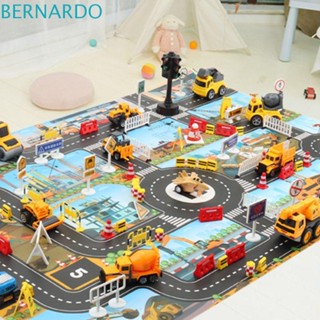 Bernardo ที่จอดรถเมือง แผนที่ถนน เด็ก เกม เสื่อ สําหรับเด็ก จราจร รถ แผนที่ รถปีนเขา เสื่อของเล่นเด็ก ถนน พรมปูพื้น