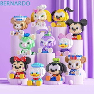 Bernardo บล็อกตัวต่อ รูปสัตว์ มิกกี้เมาส์ LinaBell Pikachu Cinnamoroll StellaLou Pikachu ขนาดเล็ก ของเล่นสําหรับเด็ก