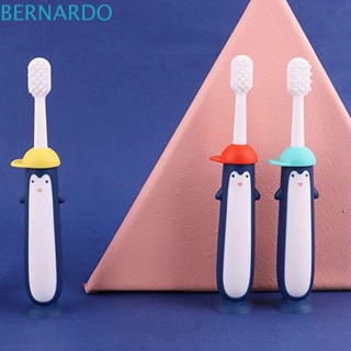 Bernardo แปรงสีฟันเด็ก 6-12 ปี สัตว์น่ารัก เพนกวิน มือถือ ดูแลช่องปาก เด็ก อุปกรณ์อาบน้ํา