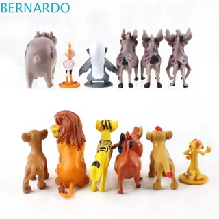 Bernardo โมเดลฟิกเกอร์ อนิเมะ Lion King Kion Simba ของเล่นสําหรับเด็ก 12 ชิ้น ต่อชุด