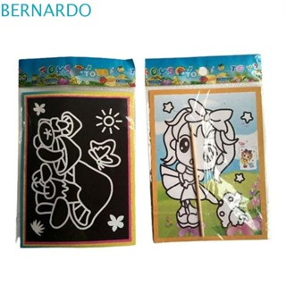 Bernardo สติกเกอร์กระดาษ ขูดสี DIY ของเล่นเสริมการเรียนรู้เด็ก 10 ชิ้น