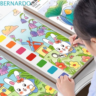 Bernardo Gouache สมุดภาพกราฟฟิตี ที่คั่นหนังสือ DIY อุปกรณ์ศิลปะ โรงเรียน ชุดเครื่องมือศิลปิน กระดาษสีน้ํา อุปกรณ์วาดภาพ ชุดหนังสือเส้นขยุกขยิกเปล่า