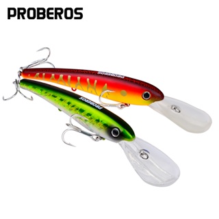 PROBEROS 1PC Minnow เหยื่อ 20 ซม. 43g ลอยตกปลา Lure ประดิษฐ์ Hard Wobbler Swimbait ตกปลาทะเล Tackle