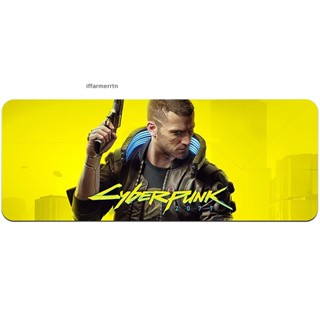 If Cyberpunk 2077 Series แผ่นรองเมาส์เล่นเกม แบบหนา ล็อกขอบ สําหรับคอมพิวเตอร์ สํานักงาน การเรียนรู้ เบาะรองโต๊ะ hye