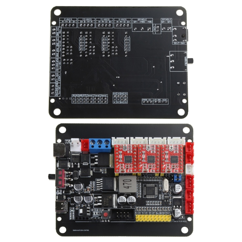 Boom 3 แกน USB GRBL ควบคุมไดร์เวอร์บอร์ดออฟไลน์ GRBL Controller CNC เลเซอร์แกะสลัก