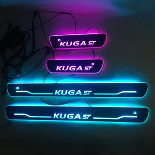 แผ่นกันรอยประตู led สําหรับ EcoBoost Kuga