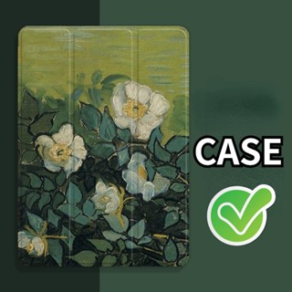 เคส Tpu ลายภาพวาดสีน้ํามัน Van Gogh พร้อมช่องใส่ปากกา สําหรับ iPad Pro11 gen 5 6 Air1 2 9.7 Air4 5 10.9 gen9 8 7 10.2 นิ้ว gen 10 2022 10.9