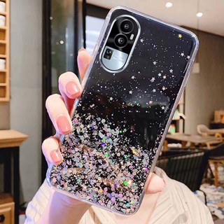 เคสโทรศัพท์มือถือ ซิลิโคนนิ่ม TPU ใส ลายกลิตเตอร์ดาว สําหรับ OPPO Reno 10 Pro Plus Reno10 Pro+ 5G 10Pro CPH2531 CPH2525 CPH2521