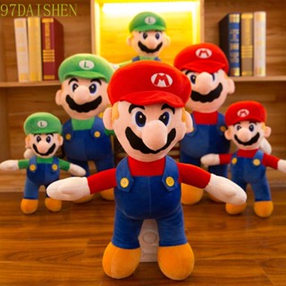 Daishen1 หมอนตุ๊กตานุ่ม รูปการ์ตูน Super Mario พร็อพคอสเพลย์ ของขวัญคริสต์มาส สําหรับตกแต่งบ้าน