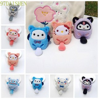 Daishen1 พวงกุญแจตุ๊กตา Melody Cinnamoroll Kuromi Kuromi ผ้าฝ้าย PP อุปกรณ์เสริม สําหรับตกแต่งกระเป๋า