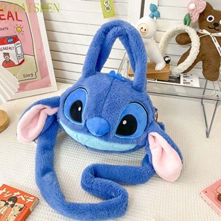 Daishen1 กระเป๋าตุ๊กตาอนิเมะ Stitch น่ารัก ผ้ากํามะหยี่ขนนิ่ม ของเล่นสําหรับเด็ก