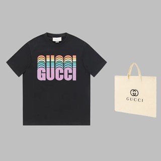 ใหม่ Gucc เสื้อแขนสั้น สวมใส่สบาย