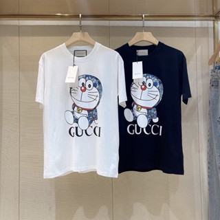 ใหม่ Gucc เสื้อยืดแขนสั้น สวมใส่สบาย แฟชั่นสําหรับผู้หญิง