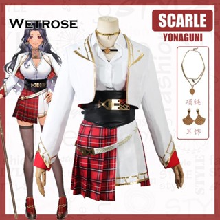 [Wetrose] Nijisanji EN Virtual Youtuber VTuber Scarle Yonaguni ชุดคอสเพลย์ เกมอะนิเมะ สําหรับผู้หญิง