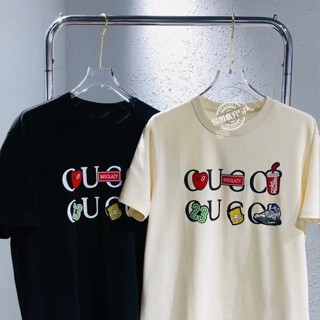 เสื้อยืดแขนสั้น Gucc แฟชั่นสําหรับผู้ชาย และผู้หญิง