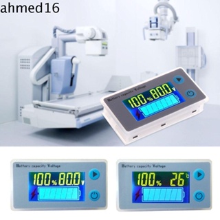 Ahmed โวลต์มิเตอร์ แบตเตอรี่ลิเธียม หน้าจอ LCD