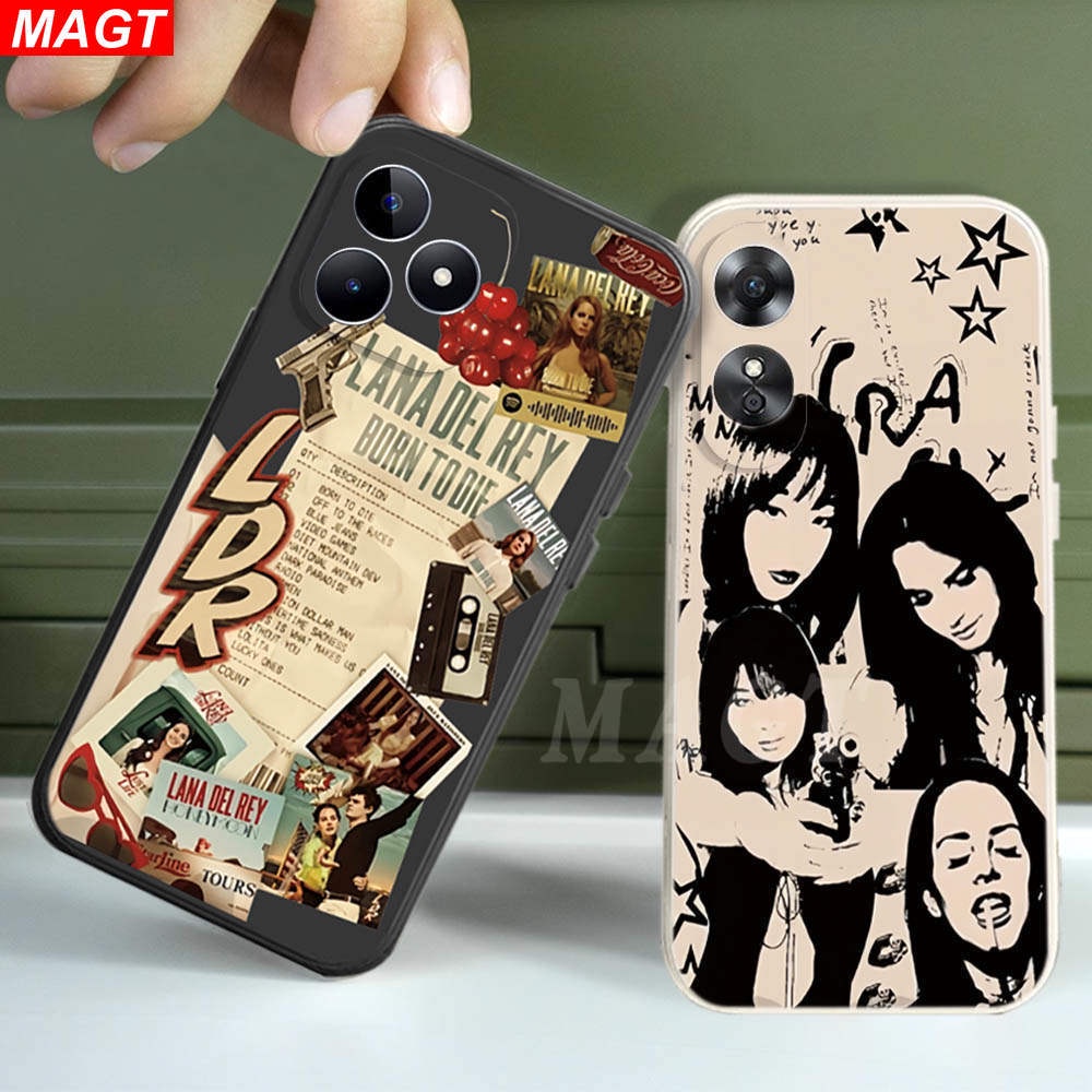 เคสป้องกันโทรศัพท์มือถือ ลายตัวอักษร สําหรับ Realme C53 C55 11 C51 10 C35 C33 C31 C30 C30S C21Y C25Y