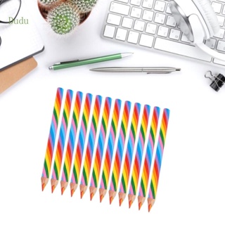 Dudu 4 in 1 สีรุ้ง ดินสอสีไม้ ดินสอสี หลากสี สําหรับงานศิลปะ วาดภาพ ระบายสี ร่างภาพ