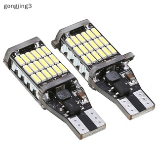 Gongjing3 หลอดไฟสัญญาณ Led T15 912 921 12V สว่างมาก สีขาว แดง เหลือง สําหรับจอดรถ 2 ชิ้น