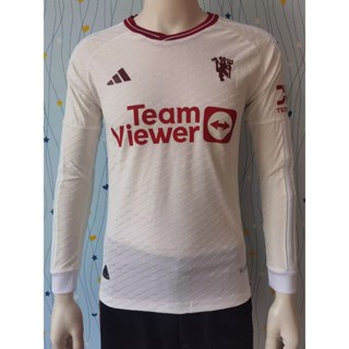 【 Player Version 】 2324 New MU 2 เสื้อแขนยาว ลายฟุตบอล คุณภาพสูง