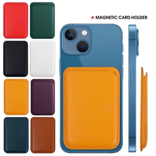 KB กระเป๋าสตางค์หนัง ใส่บัตรได้ เป็นแม่เหล็ก ใช้สำหรับ iPhone Magnetic Card Holder Wallet ซองใส่บัตรหนัง
