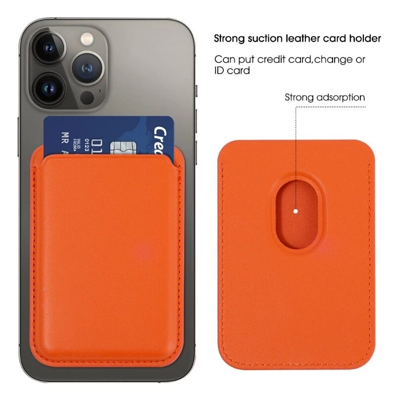 KB กระเป๋าสตางค์หนัง ใส่บัตรได้ เป็นแม่เหล็ก ใช้สำหรับ iPhone Magnetic Card Holder Wallet กระเป๋าติดโทรศัพท์ใส่บัตร thumbnail 9