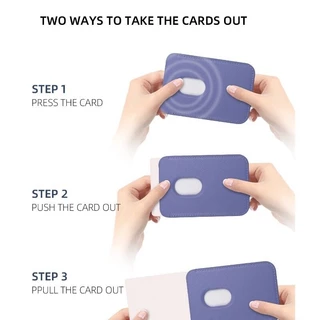 KB กระเป๋าสตางค์หนัง ใส่บัตรได้ เป็นแม่เหล็ก ใช้สำหรับ iPhone Magnetic Card Holder Wallet กระเป๋าติดโทรศัพท์ใส่บัตร