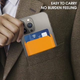 KB กระเป๋าสตางค์หนัง ใส่บัตรได้ เป็นแม่เหล็ก ใช้สำหรับ iPhone Magnetic Card Holder Wallet กระเป๋าติดโทรศัพท์ใส่บัตร