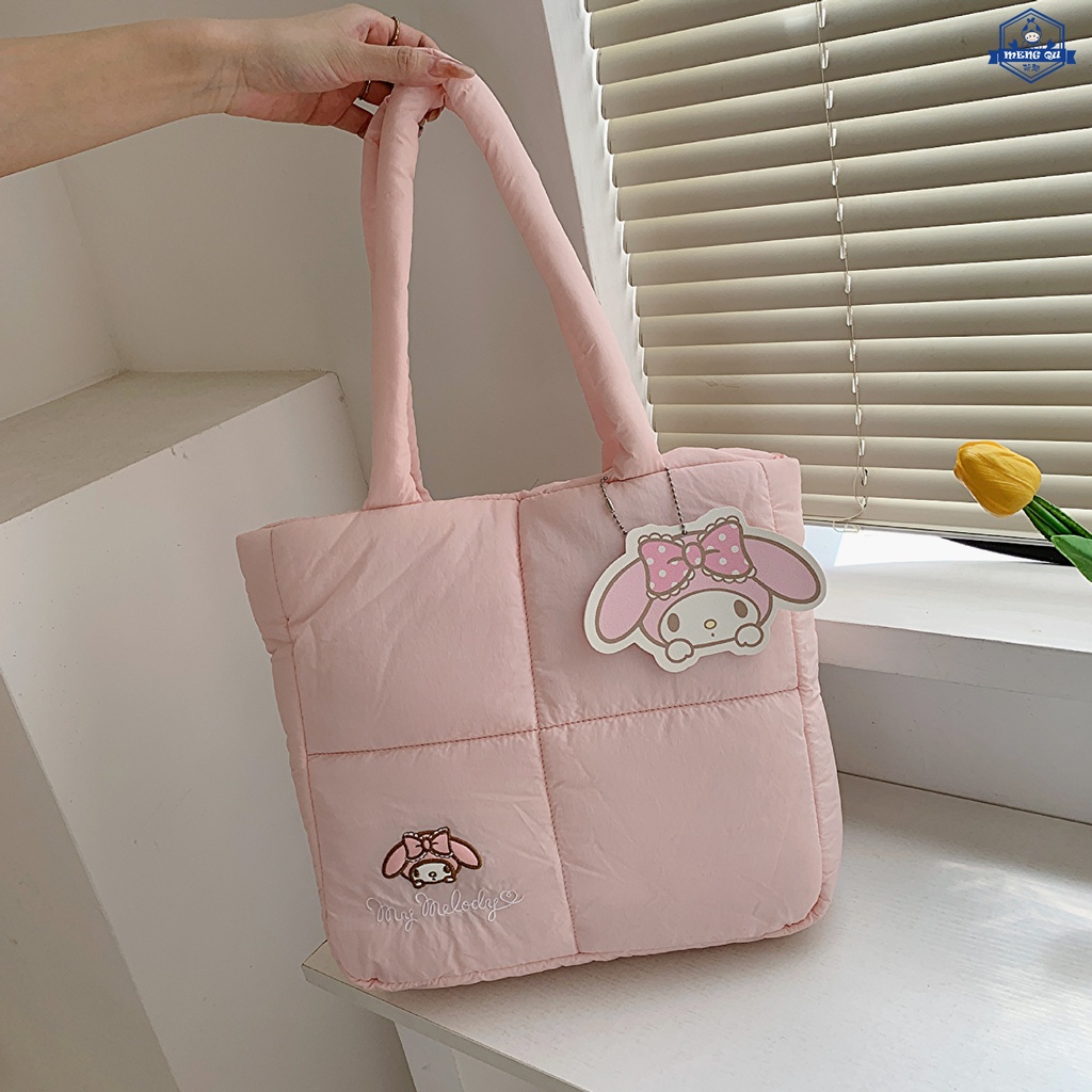 Sanrio แฟชั่นลงกระเป๋า Kuromi อบเชย Melody กระเป๋าถือกระเป๋าเครื่องสำอาง ราคา ถูกที่สุด ดีลบีเคเค แกลเลอรีภาพที่ 4