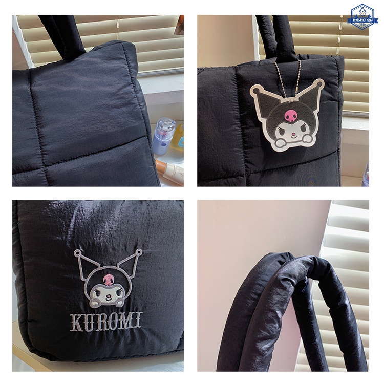 Sanrio แฟชั่นลงกระเป๋า Kuromi อบเชย Melody กระเป๋าถือกระเป๋าเครื่องสำอาง ราคา ถูกที่สุด ดีลบีเคเค แกลเลอรีภาพที่ 8