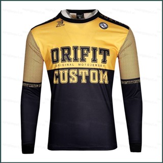 เสื้อกีฬาแขนยาว ทรงหลวม ลาย Drifit สีเหลือง สีดํา พลัสไซซ์ สําหรับผู้ชาย และผู้หญิง