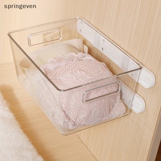 [springeven] รางเลื่อนลิ้นชัก สีขาว สําหรับห้องครัว ห้องนอน 2 ชิ้น ต่อชุด