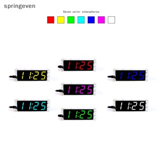 [springeven] ใหม่ พร้อมส่ง ชุดนาฬิกาปลุกดิจิทัล LED 51 MCU DS1302 DIY